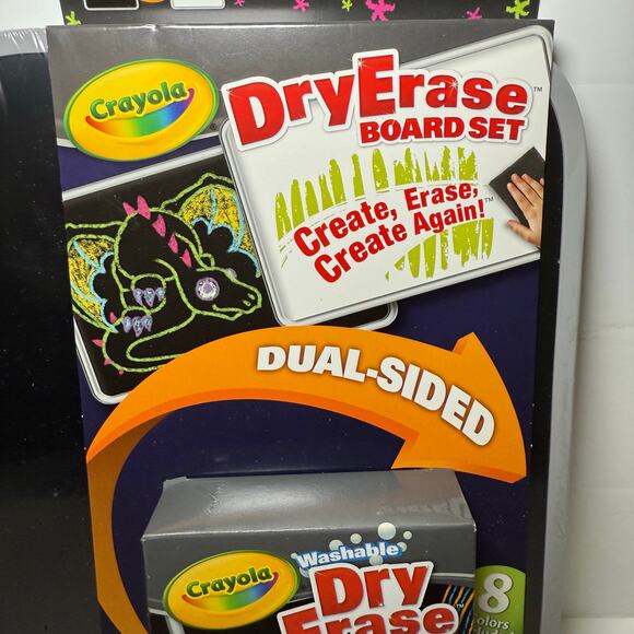 Crayola Dry Erase Board  Set with Dry Erase‎ Crayons - Picture 4 of 6